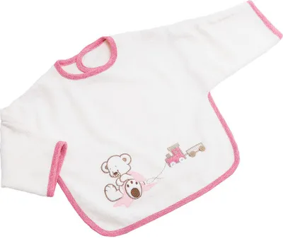 Produktbild von Be Be´s Collection Ärmel-Lätzchen mit Druckknopf Oskar rosa 16.4