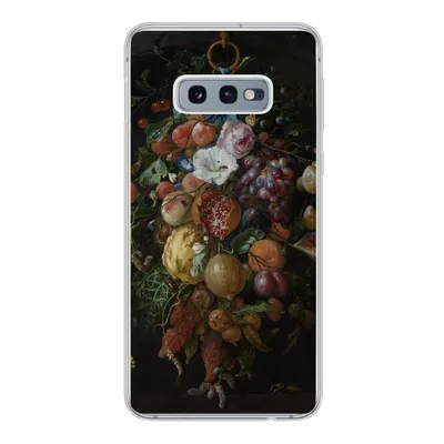 Produktbild von MuchoWow® Handyhülle Schutzhülle Hülle für Samsung Galaxy S10e Früchte und Blumen - Gemälde von Jan Davidsz. de Heem Silikon Softcase Handy Hülle - Handy