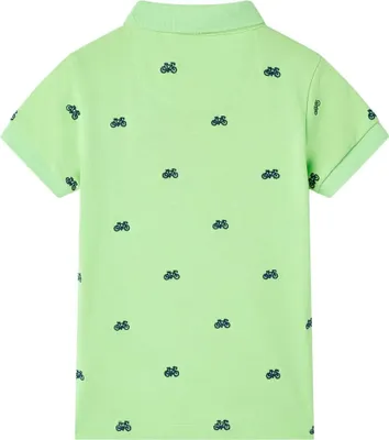 Produktbild von vidaXL Kinder-Poloshirt Neongrün 128