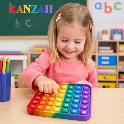 Productafbeelding van Educatief fidget-speelgoed - 2-delig - Push-pop-bubbelsensorisch speelgoed voor kinderen - Autisme - Speciale behoeften