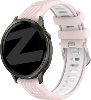 Produktbild von Bandz Sportarmband mit Schnalle, passend für Garmin Vivoactive 4s / Vivomove 3s / Venu 4 (41 mm) / Venu 3s / Venu 2s – Olivgrün/Schwarz