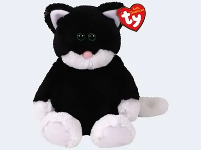 A stuffed cat toy.