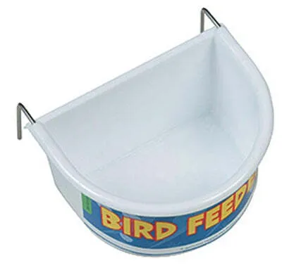 Obrázok produktu pre Happy Pet miska na kŕmenie polkruhová biela