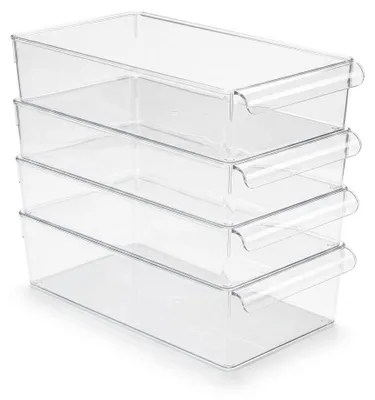 Immagine prodotto di Set 4 Organizer Frigo / Contenitori Salvaspazio Hemax