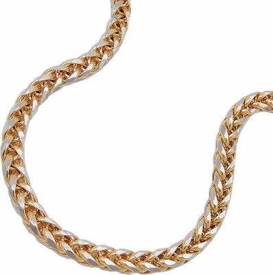 Produktbild von Armband 24mm Zopfkette bicolor 14Kt GOLD 19cm gold 2,4mm
