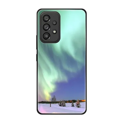 Produktbild von König Design Hülle kompatibel mit Samsung Galaxy A53 5G Kunststoff Soft Handyhülle - Handy Case Polarlichter