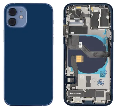 Produktbild von iPhone 12 Gehäuse mit Backcover Blau