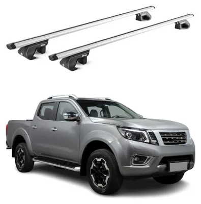 Produktbild von Dachträger Grundtäger für Nissan Navara D23 2015-2021 4 tür 90kg Alu Grau 2x ABE, KI-generiertes Bild