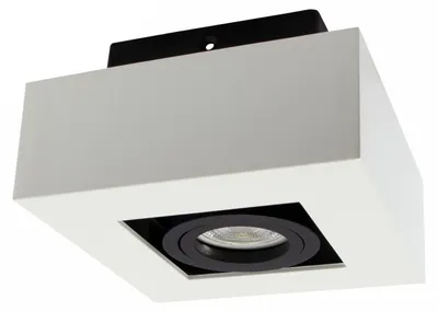Produktbild von MIRORA LED Deckenleuchte 15x15cm GU10 Schwenkbar Schwarz