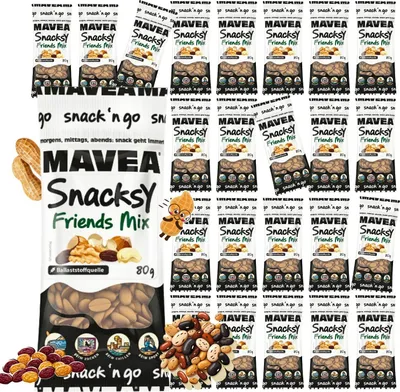 Produktbild von MAVEA Rosinen und Nüsse gemischt 24 Pack x 80g