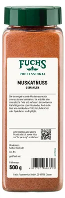 Produktbild von Fuchs Professional Muskatnuss gemahlen feurig süße Schärfe 500g
