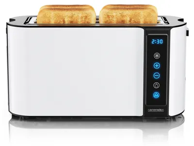 4-Scheiben-Toaster mit Touchscreen, 7 Bräunungsstufen, Edelstahl