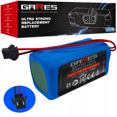 Zdjęcie produktu dla Gares Akumulator do Setti RV500 14,4V | 14,4V 2,6 Ah Li-Ion | Mocna Bateria do Robot Sprzątający | Wydajny Zamiennik Gares®