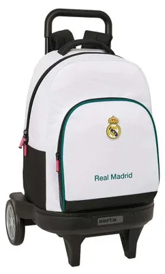 Produktbild von Safta Real Madrid 26/27 33l Rucksack Mit Rollen Weiß  Kinder Weiß One Size