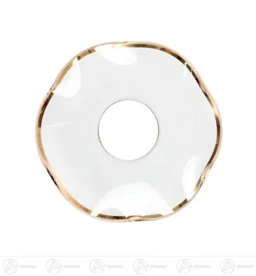 Produktbild von Ersatzteile & Bastelbedarf Lichtmanschette wellig mit Goldrand, Loch 25mm Breite x Höhe x Tiefe 8 cmx8 cmx8 cm NEU