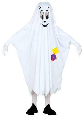 Produktbild von WIDMANN S.R.L. Kinder Poncho Geist Gr. 116, 4-5 Jahre, Widmann