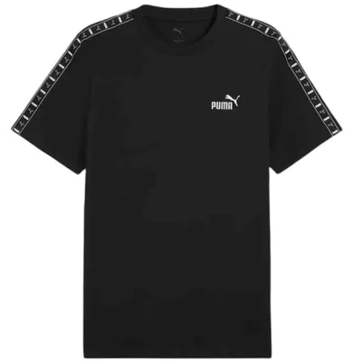 Produktbild von Puma Ess Tape Kurzarm-t-shirt Schwarz S Herren,Damen Schwarz S