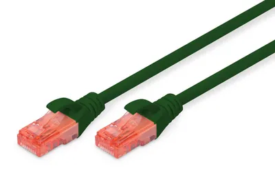 Zdjęcie produktu dla Digitus Kabel krosowy CAT 6 U/UTP, 5 m, Cat6, U/UTP (UTP), RJ-45, RJ-45, Zielony