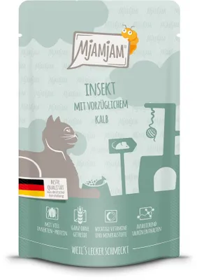 Produktbild von MjAMjAM – Quetschie - Insekt mit vorzüglichem Kalb 12x125 g