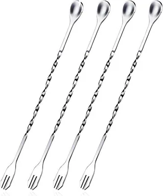 Produktbild von 4 Stück Cocktailmischer aus Edelstahl - ideal für das Mischen und Rühren von Getränken in der Bar