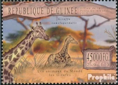 Produktbild von Briefmarken Guinea 2013 Mi 9832 (kompl. Ausgabe) postfrisch Giraffen (Giraffa Plancius)