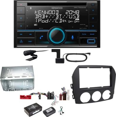 Produktbild von Kenwood DPX-7300DAB Bluetooth Digitalradio USB CD Einbauset für Mazda MX-5 NC