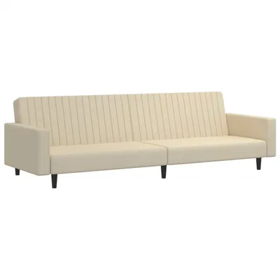 Produktbild von vidaXL Schlafsofa 2-Sitzer Creme Samt