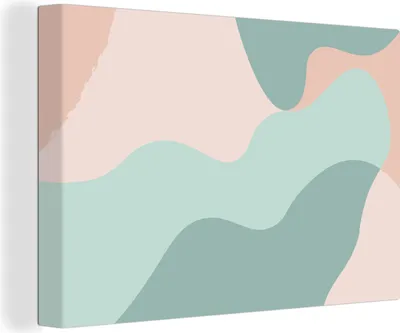 Produktbild von OneMillionCanvasses® - Leinwandbilder - 140x90 cm, Sommer - Formen - Abstrakt, Wandbilder Kunstdruck Wanddekoration