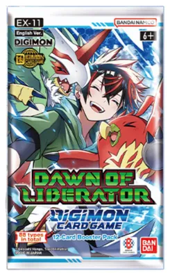 Produktbild von Digimon-Kartenspiel EX11 Dawn of Liberator Booster-Pack EN (12 Karten)