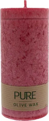 Produktbild von PURE Olive Wax Kerze - Karminrot 130x60
