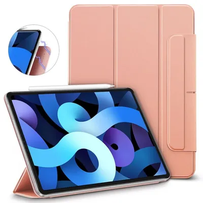 Immagine prodotto di ESR Custodia magnetica per tablet compatibile con iPad Air 4 ( 2020 ) Custodia pieghevole Smart Sleep Function Cover protettiva Rosa