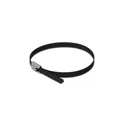 Image de DELOCK Edelstahlkabelbinder L 400 x B 4,6 mm schwarz 10 Stk