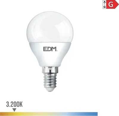 Image de Ampoule Led Sphérique E14 5w Lot De 10 Ampoules Led Lumière Chaude - Edm