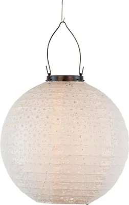 Produktbild von Anna's Collection Solarlaterne für den Außenbereich, 25 cm, weiß/marrakesch