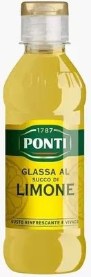 Produktbild von 12x Ponti Glassa al succo di Limone Gastronomische Glasur mit Zitronensaft würzsaucen 220g erfrischender und lebendiger Geschmack