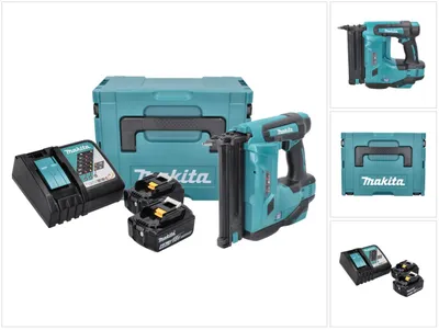 Produktbild von Makita DBN 500 RGJ Akku Stauchkopfnagler 18 V 15-50 mm + 2x Akku 6,0 Ah +Ladegerät + MakPac
