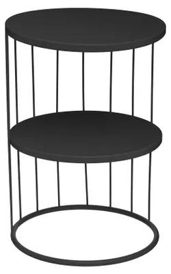 Produktbild von Beistelltisch "kobu" schwarz d36cm  - Atmosphera créateur d'intérieur