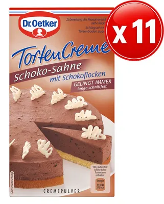 Zdjęcie produktu dla Dr Oetker krem do ciast czekoladowy, opakowanie 11 sztuk