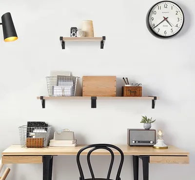 Immagine prodotto di AGSIVO Scaffale a L a tre strati Grande capacità di stoccaggio Scaffale in legno - Nero