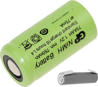 Produktbild von GP Akku 2/3 AA 1,2V / 750mAh GP75AAH NiMh Lötfahne U