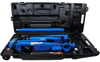 Image de Coffret de Vérins Hydraulique 10 t - 39,3 x 17,4 x 93 cm - Puissance et Robustesse, Acier, Pro - D-Work