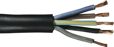 Produktbild von KOPP 25m H07RN-F 5x2,5°  5G2,5° Gummileitung Gummikabel Baustellenkabel Gummi Schlauchleitung