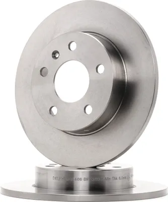 Produktbild von 2x DELPHI Bremsscheibe BG3406 für OPEL Corsa C Schrägheck (X01) ZAFIRA B (A05)