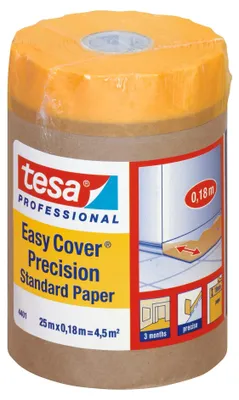Produktbild von TESA EASY COVER Abdeckpapier mit Abdeckband 25mx0,18m