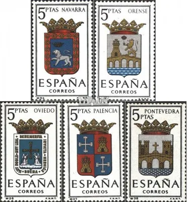 Produktbild von Briefmarken Spanien 1964 Mi 1519,1521,1524,1526,1528 (kompl.Ausg.) postfrisch Sondermarken