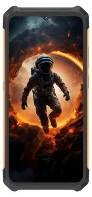Produktbild von Cubot King Kong ES, 16,5 cm (6.5"), 6 GB, 128 GB, 48 MP, Android 14, Schwarz, Orange