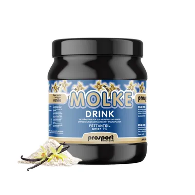 Produktbild von Prosport Molke Drink Vanille 1000g – Molkepulver in Dose – Trinkpulver mit Süßmolke