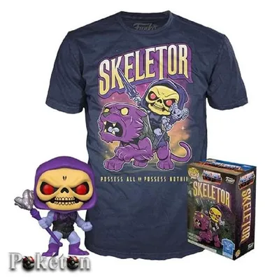 Produktbild von FUNKO POP Master of the Universe #1000 Skeletor+ T-Shirt (M) - Vinyl Figur NEU