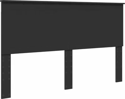 Produktbild von vidaXL Kopfteil mit Kopfteil Schwarz Eichen-Optik 160 cm Holzwerkstoff