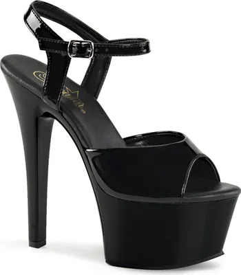 Produktbild von ASPIRE-609 Damen Sandale von Pleaser, Schwarz Glanz , EU 37, US 7